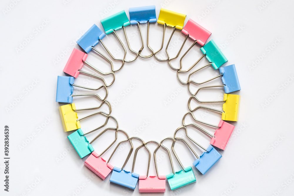 Binder clip is a simple device for binding sheets of paper together