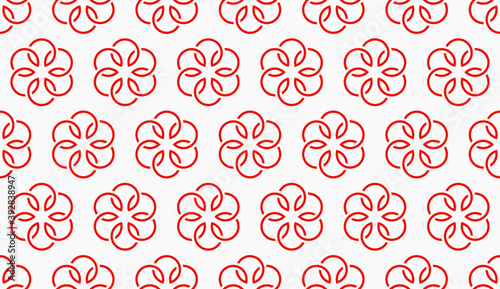 Seamless Flower Pattern, Vector background graphics, Japan style,