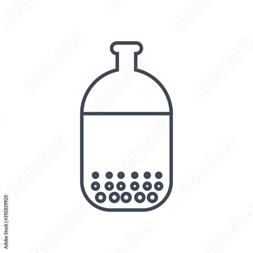 Thin line icon water treatment, purification, sedimentation