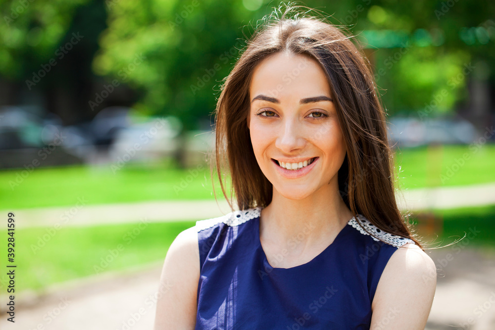 Portrait of beautiful young happy woman Portrait of beautiful young happy woman
