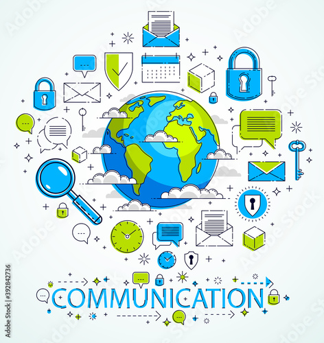 Global communication concep...