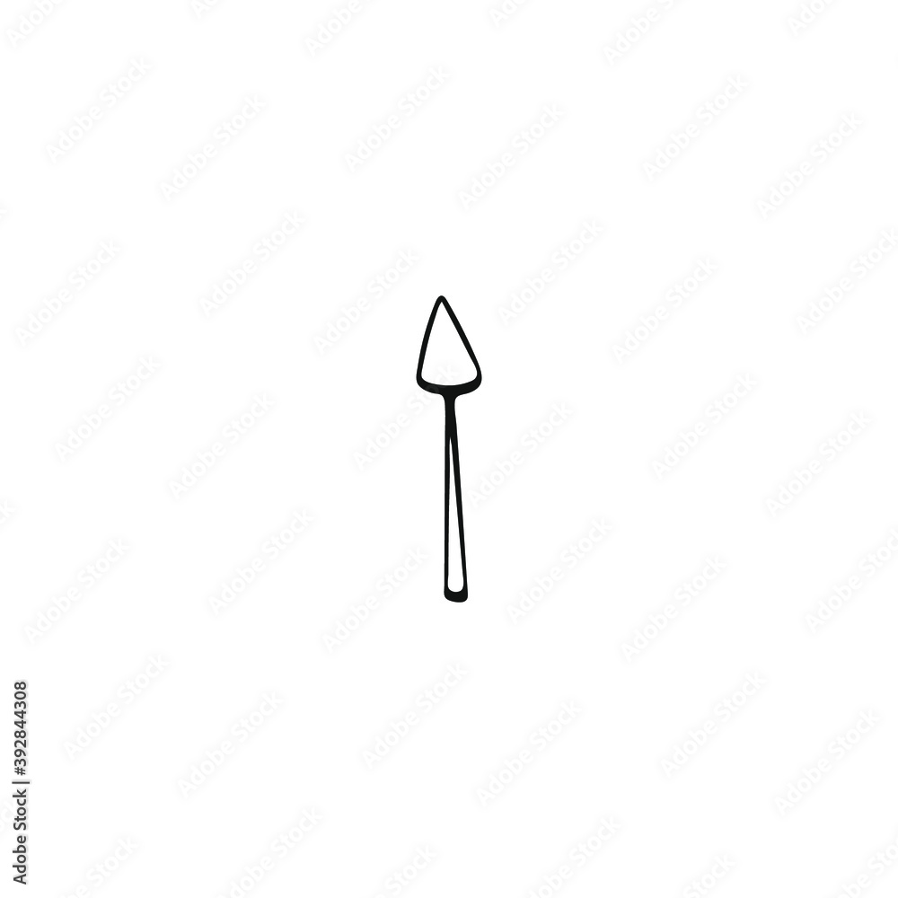 Single arrow element in doodle business set. Hand drawn vector illustration. Single arrow element in doodle business set. Hand drawn vector illustration.