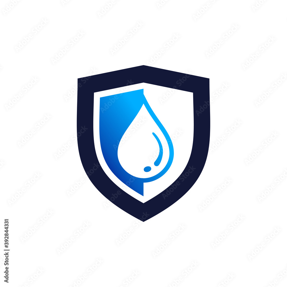 shield logo with droplet concept, extract oil logo shield logo with droplet concept, extract oil logo