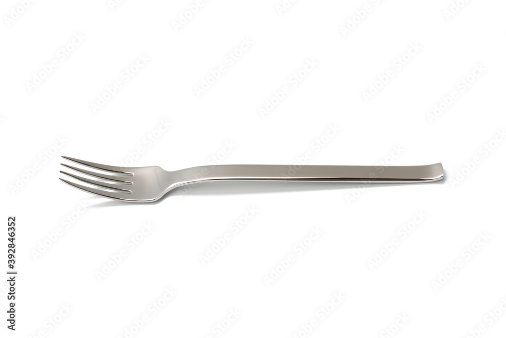 stainless steel metal fork isolated on white background stainless steel metal fork isolated on white background