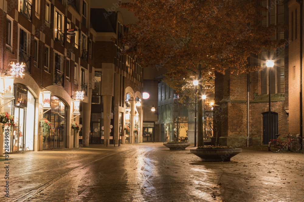 Zwolle innercity by night