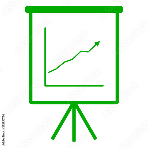 Diagramm und Flipchart