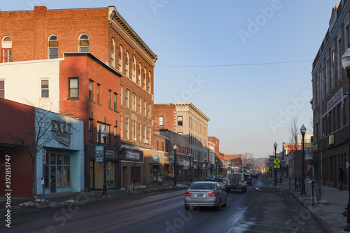 BARRE, VERMONT, USA - FEBRUARY, 21, 2020: Winter time city view © yegorov_nick