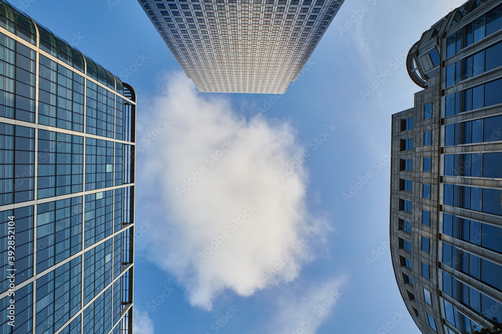 Obraz premium sky photography with skyscrapers