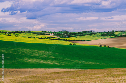 Rural spring landscape