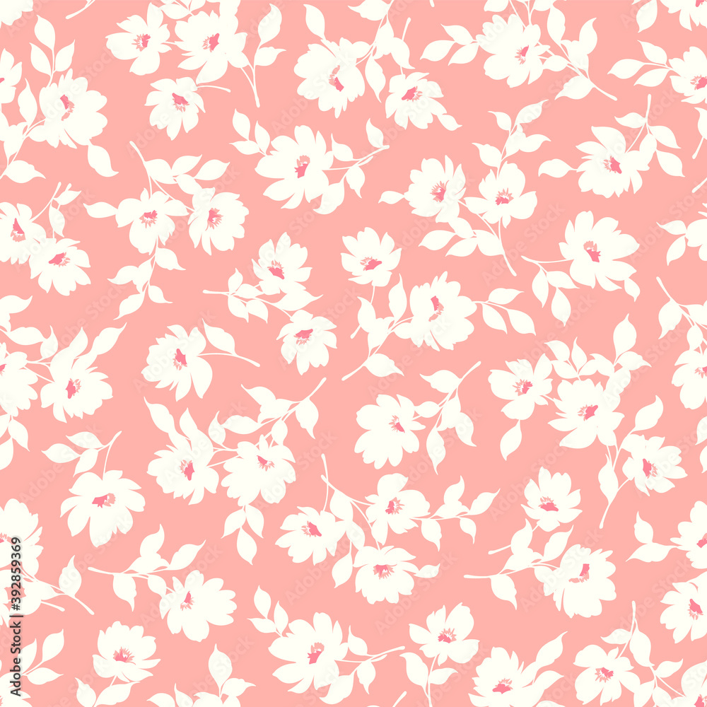 Seamless and beautiful flower illustration pattern, Seamless and beautiful flower illustration pattern,