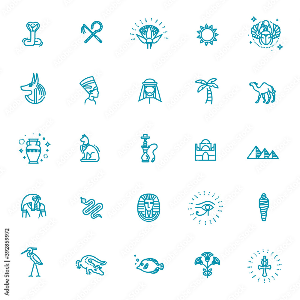 Vector graphics set for Egypt. Travel to Egypt Vector graphics set for Egypt. Travel to Egypt