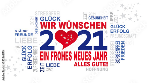 wir wünschen 2021 alles gute - ein frohes neues jahr