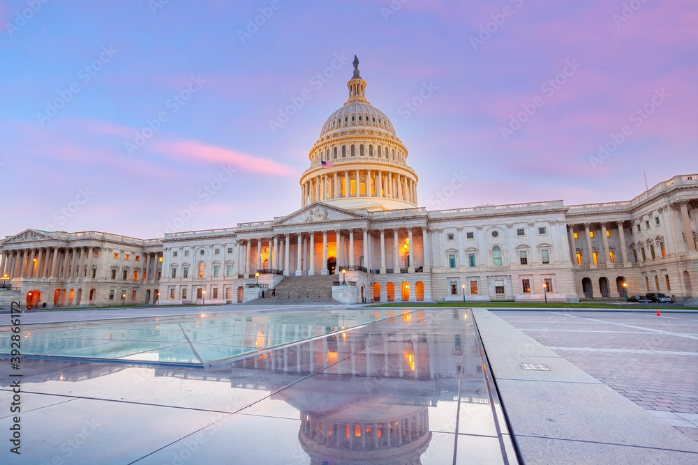 The United States Capitol Building in Washington, DC. American landmark