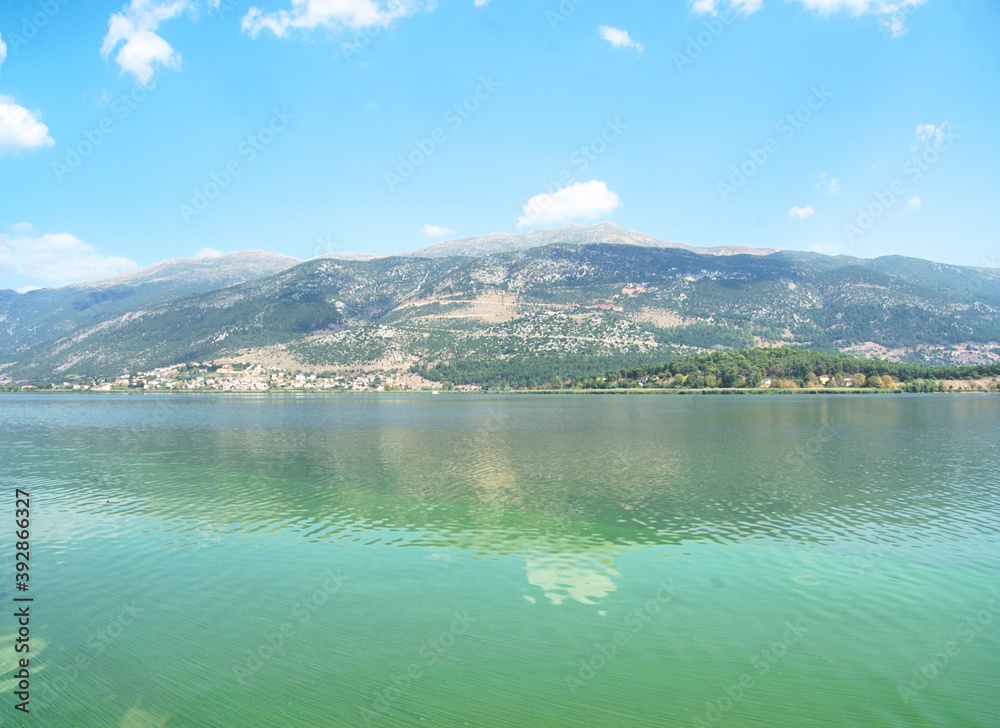 Greece Ioannina lake Ioannina landscape Greece Ioannina lake Ioannina landscape