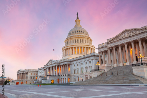 The United States Capitol Building in Washington, DC. American landmark