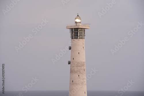 Morro Jable Matorral lighthouse Jandia in Pajara of Fuerteventura at Canary Islands.