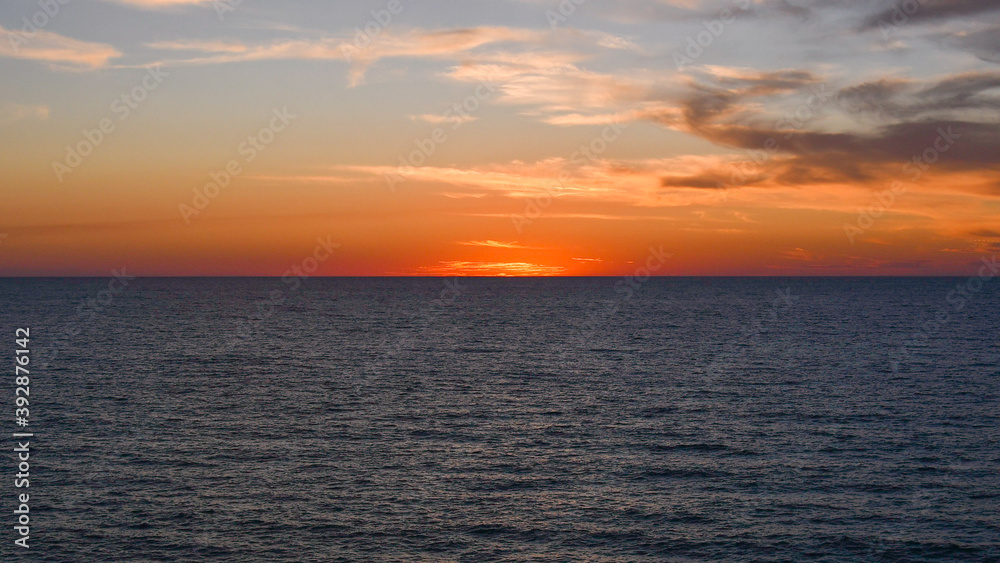 Beautiful sunset on the sea