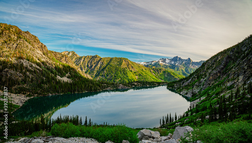 Colchuck Lake in the Alpine Lakes Wilderness of WA.
