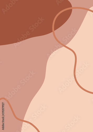 Terracotta abstract template for backgrounds, notebooks, wallpapers, cards, posters, stories, social media.