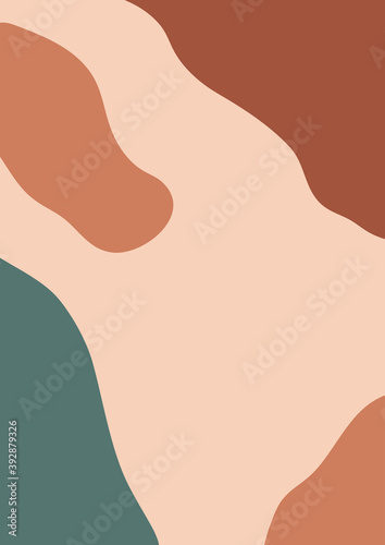 Terracotta abstract template for backgrounds, notebooks, wallpapers, cards, posters, stories, social media.