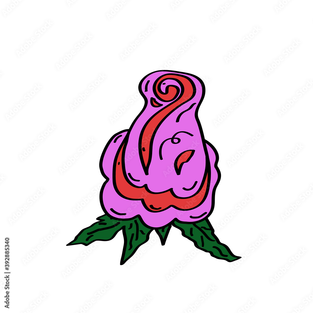 Rose flower leaves doodle logo icon sign emblem Hand drawn ink sketch Creative cartoon cute design Modern children's fairy style Fashion print clothes apparel greeting invitation card flyer poster Rose flower leaves doodle logo icon sign emblem Hand drawn ink sketch Creative cartoon cute design Modern children's fairy style Fashion print clothes apparel greeting invitation card flyer poster