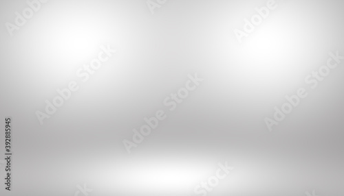 white stage background with gradient light empty room for display your product.