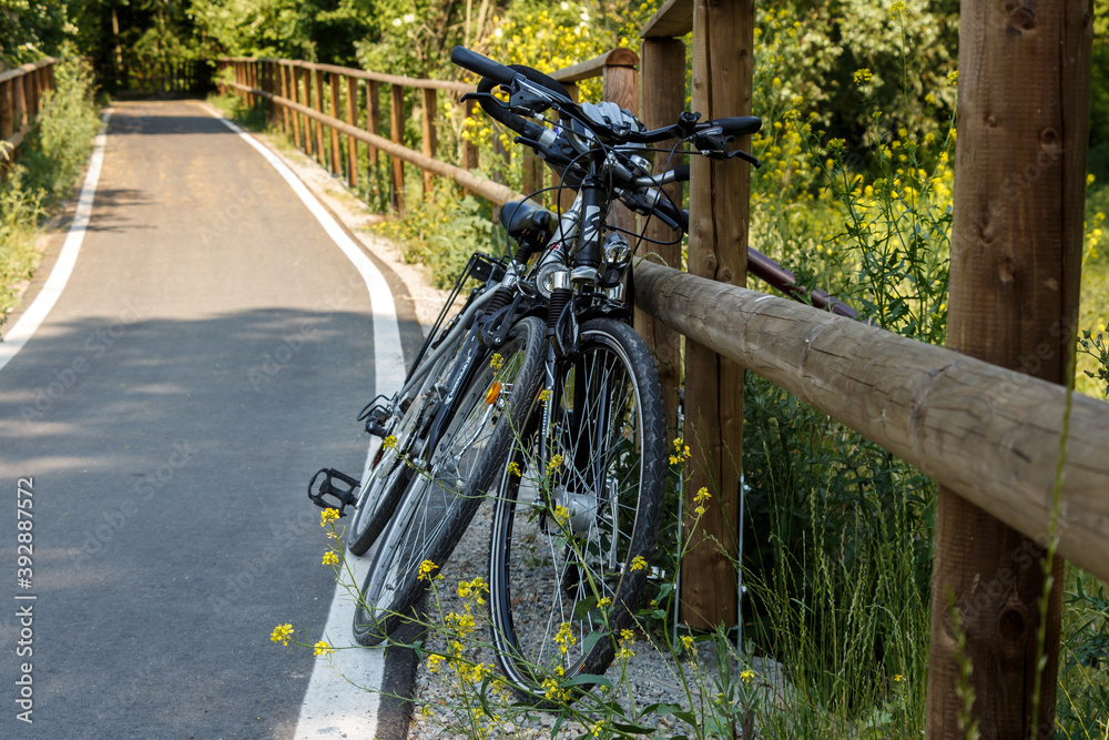 Fototapeta premium Fahrradpärchen