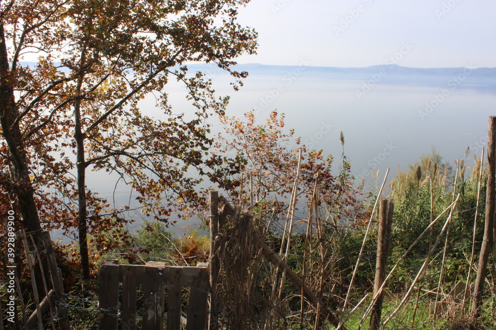 lake view in autumn season lake view in autumn season