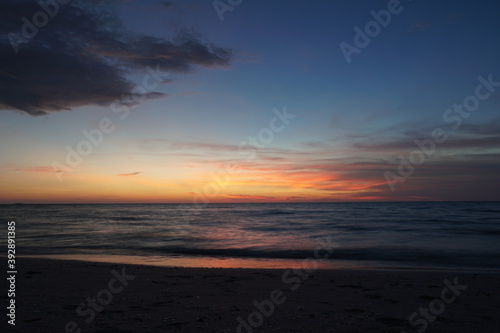 Celestún, Yucatán, mexico, flamingos, sunset, sea, gulf of mexico, laguna, sun, water, mangroves, sky, trees © sandro