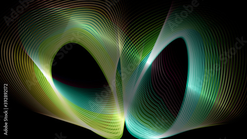Abstract vector background fused with color and light.
