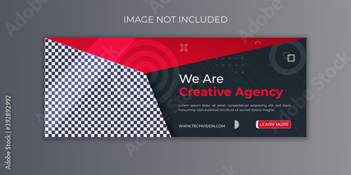 Creative agency facebook cover template