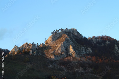 Vrsatske bradla mountain above Vrsatske Podhradie village  west Slovakia