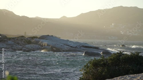 Sunset at Cape Point South Africa where Penguins Lay
