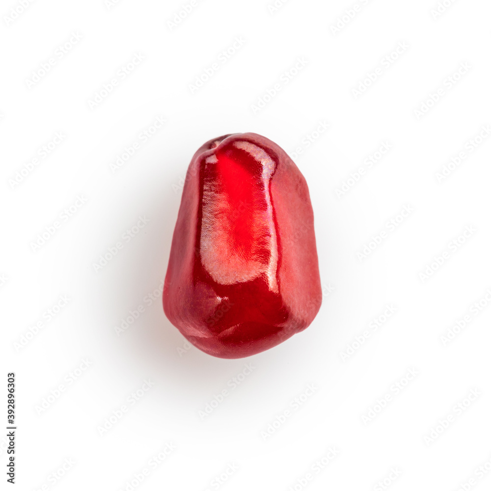 Pomegranate grain isolated on white background Pomegranate grain isolated on white background