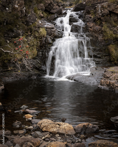 Fototapeta Naklejka Na Ścianę i Meble -  Fairy pools scotland highland nature photography waterfall mountains