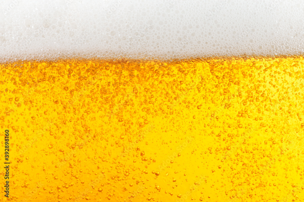 Glass of tasty beer with foam, closeup Glass of tasty beer with foam, closeup