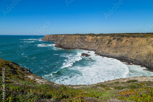 Atlantic rocky coast view