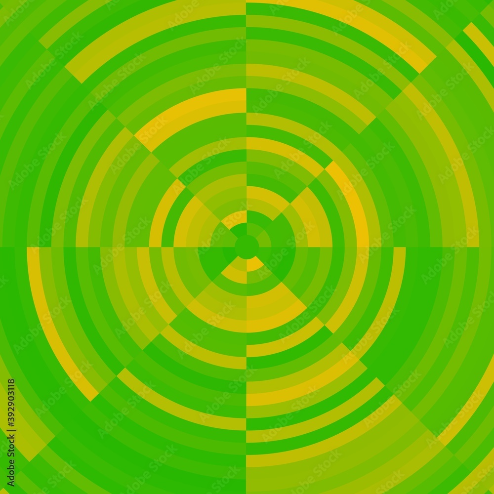 Green yellow phosphorescent abstract background with circles Green yellow phosphorescent abstract background with circles