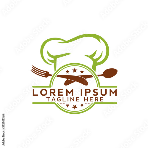Kitchen Chef Design Logo template