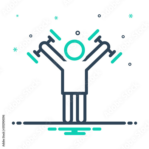 Mix icon for strengthen