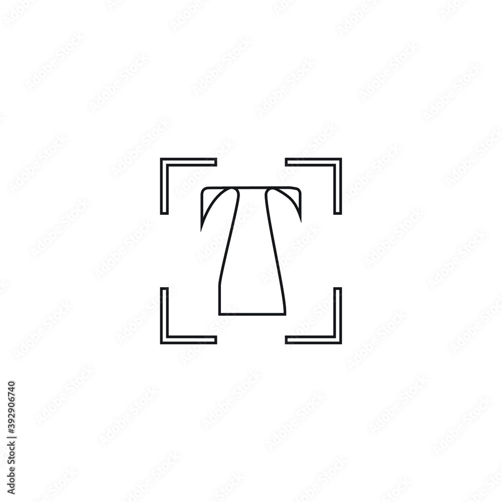 Text icon. T button. Logo design element. Text icon. T button. Logo design element.