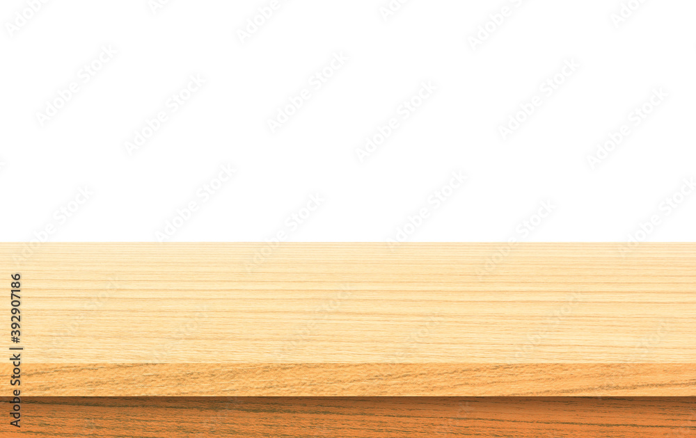 wooden table on white background. wooden table on white background.