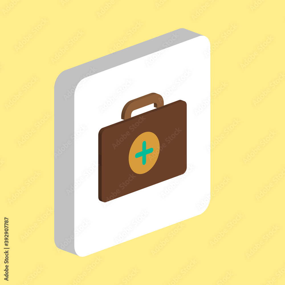 first aid kit Simple vector icon. Illustration symbol design template for web mobile UI element. Perfect color isometric pictogram on 3d white square. first aid kit icons for business project. first aid kit Simple vector icon. Illustration symbol design template for web mobile UI element. Perfect color isometric pictogram on 3d white square. first aid kit icons for business project.