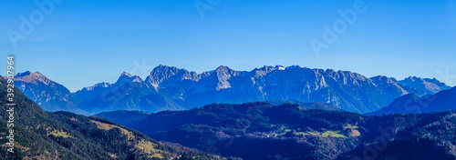 view in Garmisch-Partenkirchen - Kramer Mountain and Felsen-Kanzel