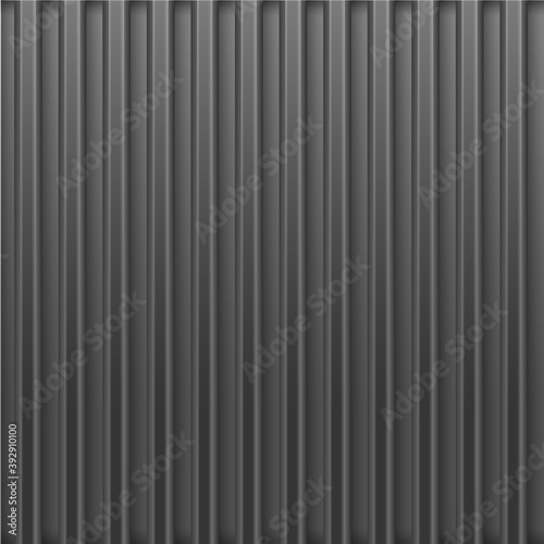 Black embossed background. Realistic metal background. Vector.