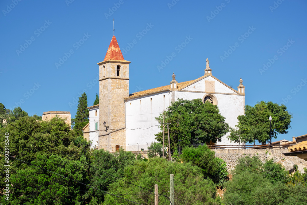 iglesia de la Immaculada Concepció, Galilea, Puigpunyent, Mallorca, balearic islands, Spain