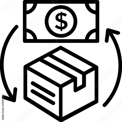 
Line vector concept of trade-in allowance 

