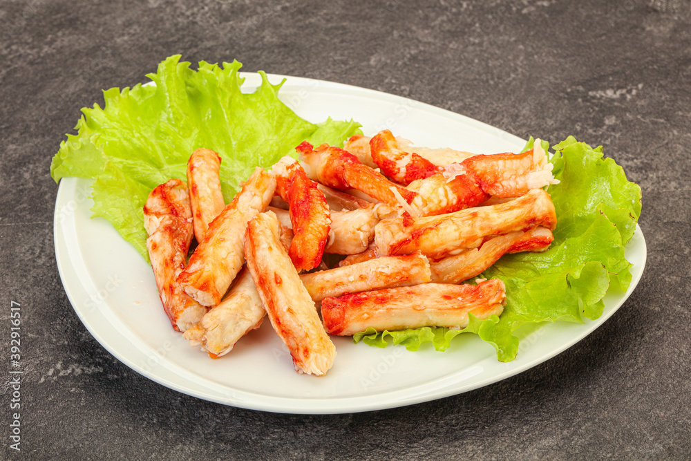 Natural luxury crab meat fillet Natural luxury crab meat fillet