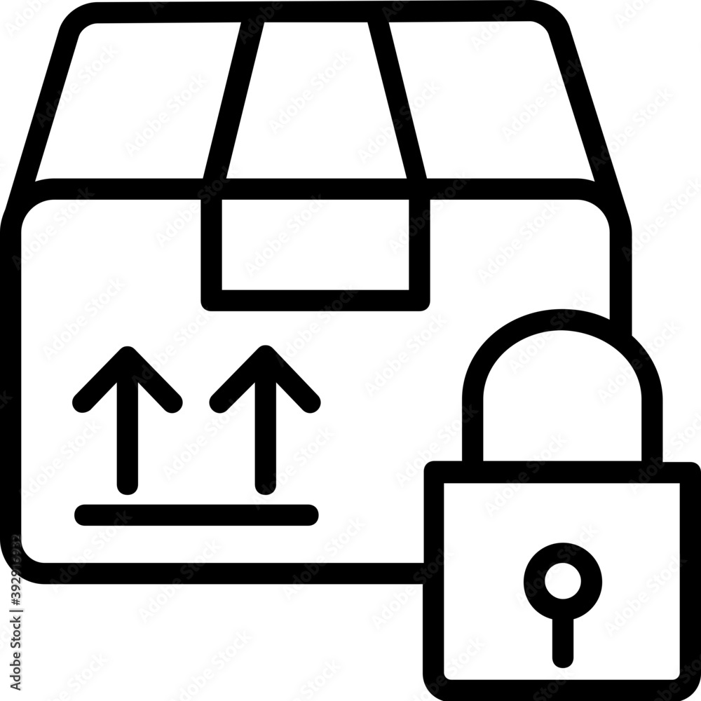 
Industrial export packing, line vector icon 
