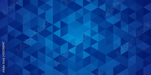 Geometric blue ice triangle texture background 